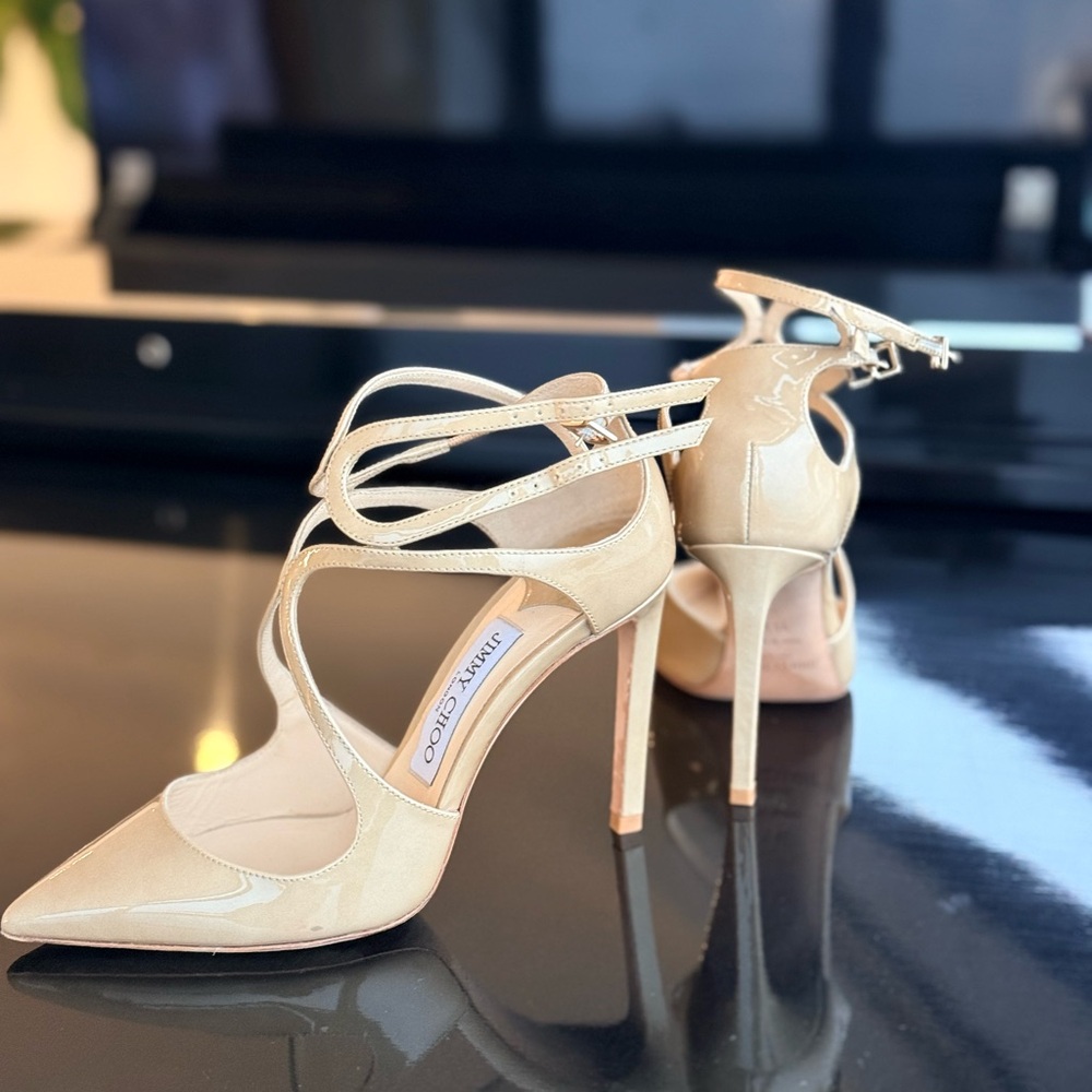 Jimmy Choo Lang 100mm heels